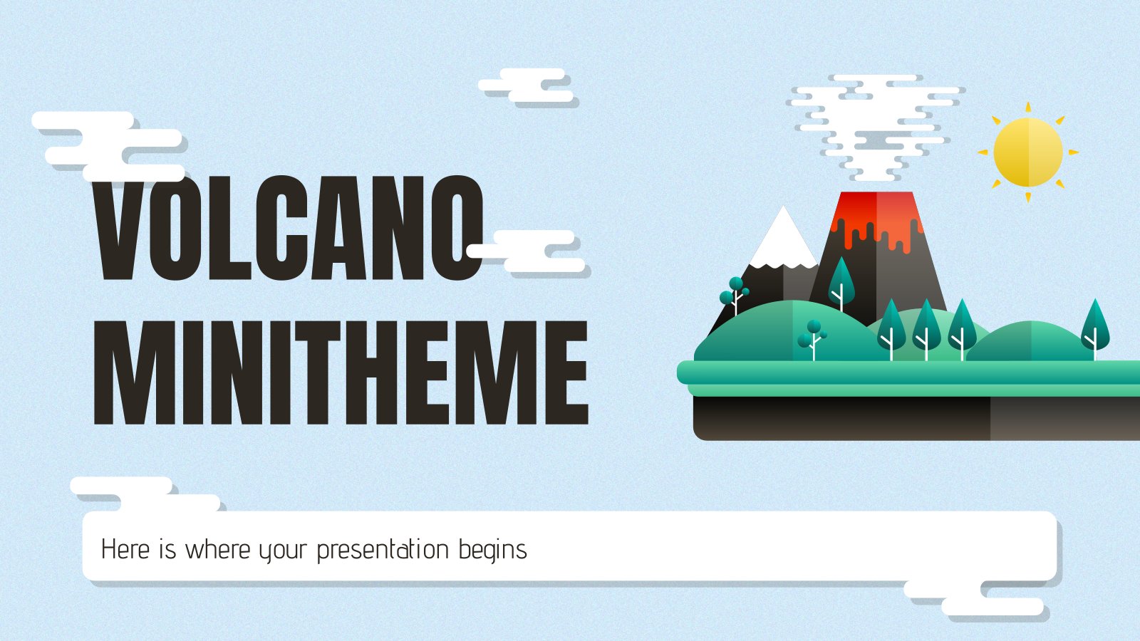Detail Volcano Powerpoint Template Nomer 35