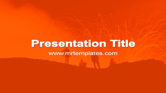 Detail Volcano Powerpoint Template Nomer 39