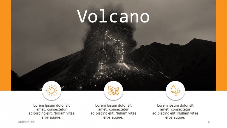 Detail Volcano Powerpoint Template Nomer 6