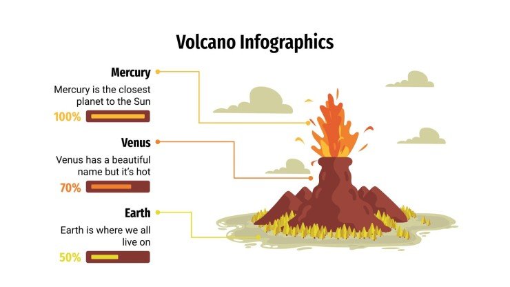Detail Volcano Powerpoint Template Nomer 51