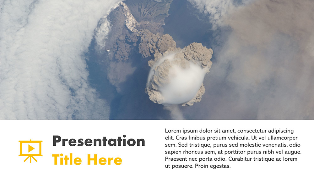 Detail Volcano Powerpoint Template Nomer 52