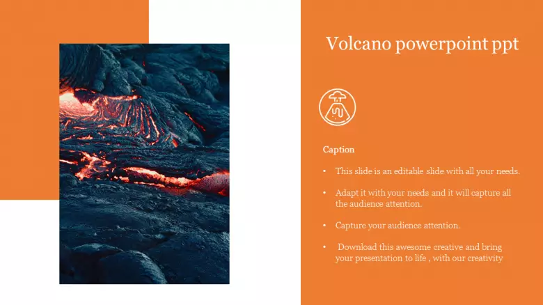 Detail Volcano Powerpoint Template Nomer 53