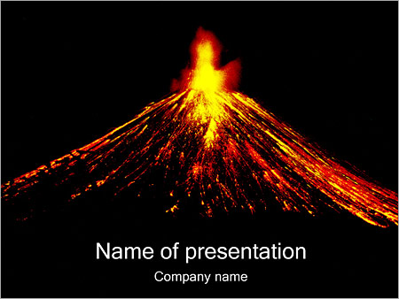 Detail Volcano Powerpoint Template Nomer 8