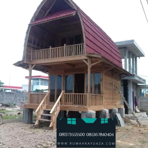 Detail Rumah Kayu Tingkat 2 Nomer 36