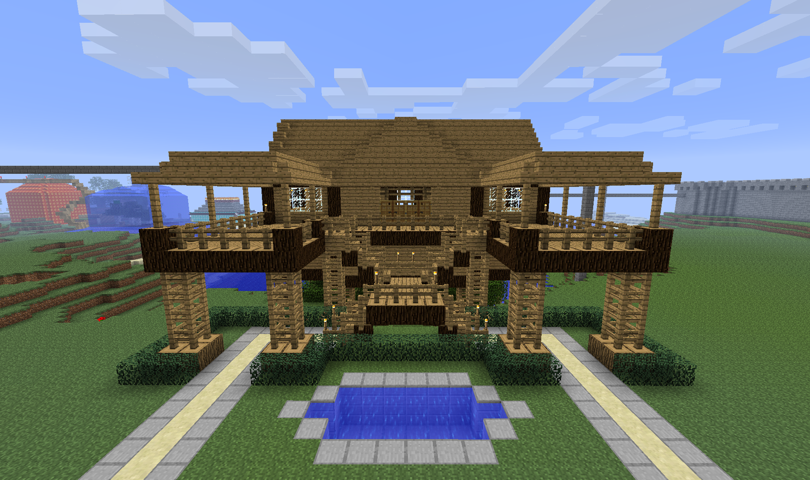 Detail Rumah Keren Minecraft Nomer 42