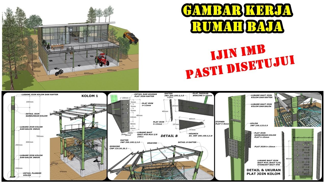 Detail Rumah Konstruksi Baja Nomer 30