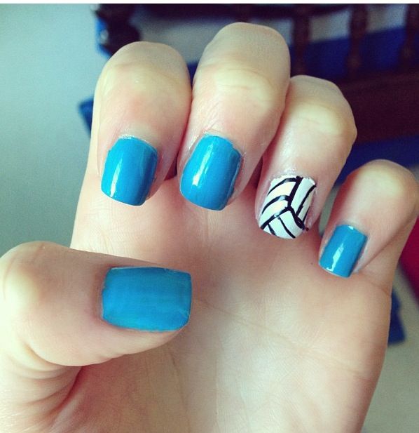 Detail Volleyball Nails Designs Nomer 33