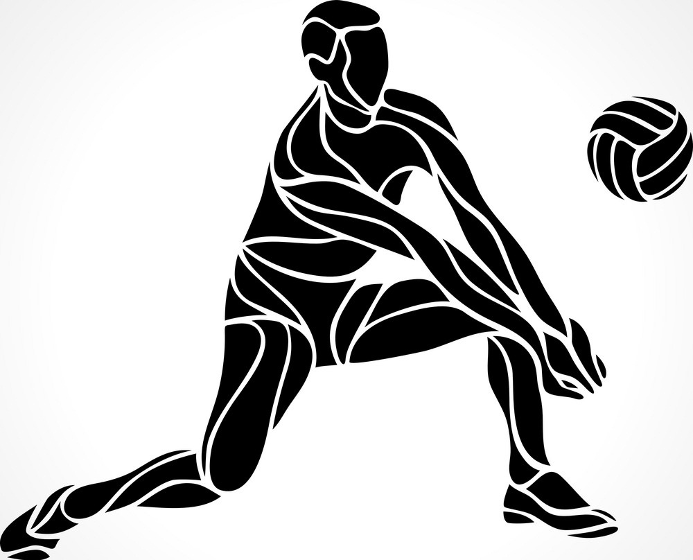 Detail Volleyball Player Silhouette Clipart Nomer 34