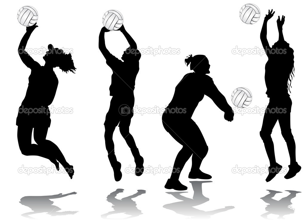 Detail Volleyball Player Silhouette Clipart Nomer 41