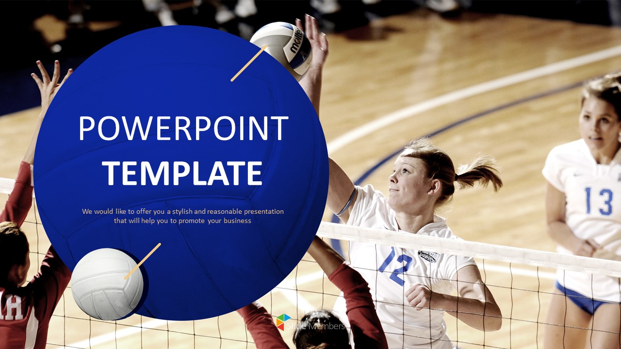 Detail Volleyball Template Powerpoint Nomer 3