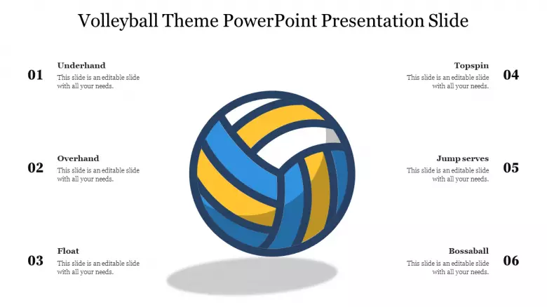 Detail Volleyball Template Powerpoint Nomer 10