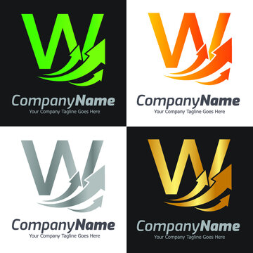 Detail W Logo Design Vector Nomer 50