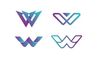 Detail W Logo Design Vector Nomer 7