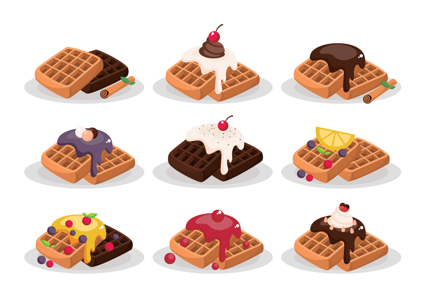 Detail Waffle Clipart Free Nomer 24