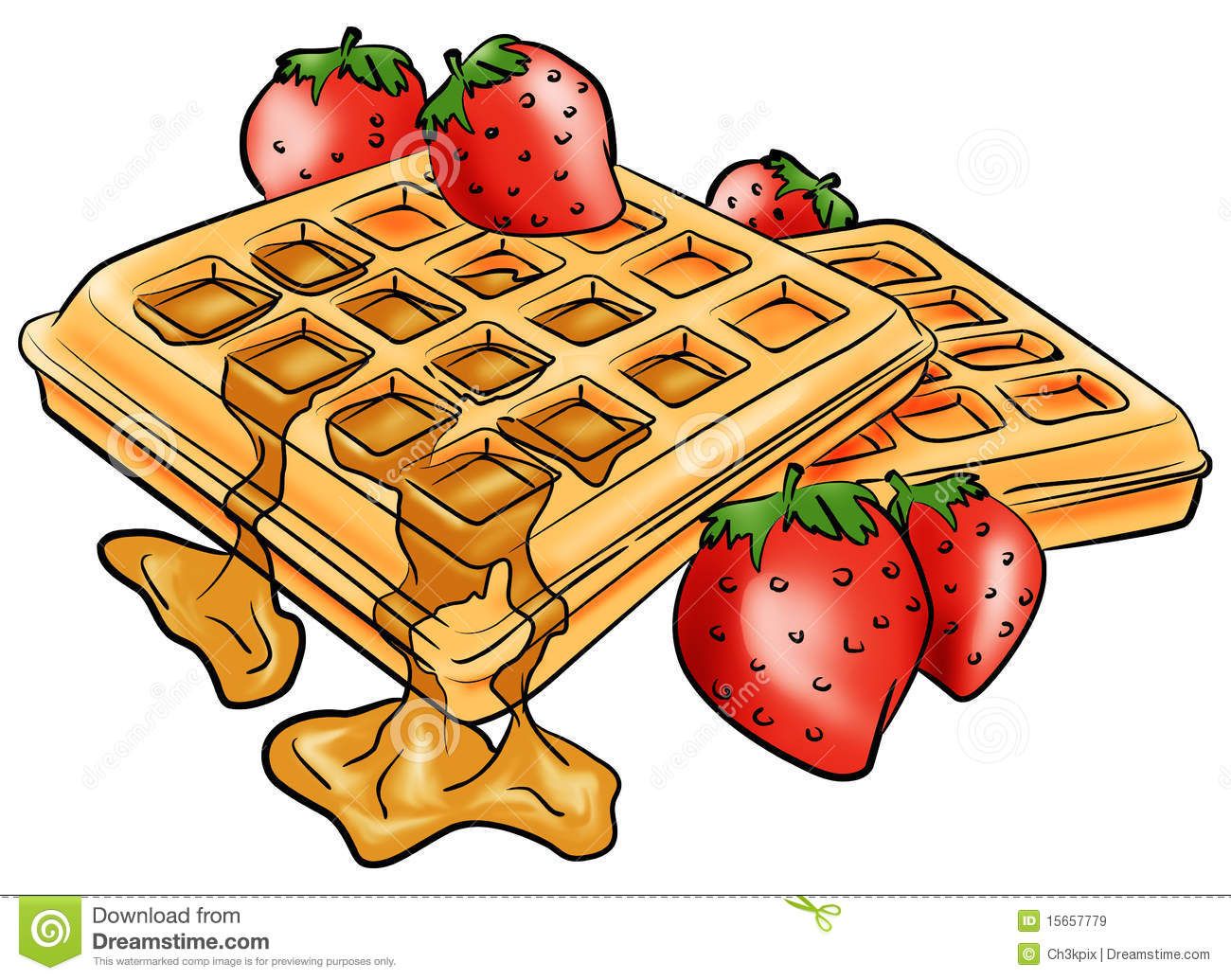 Detail Waffle Clipart Free Nomer 3