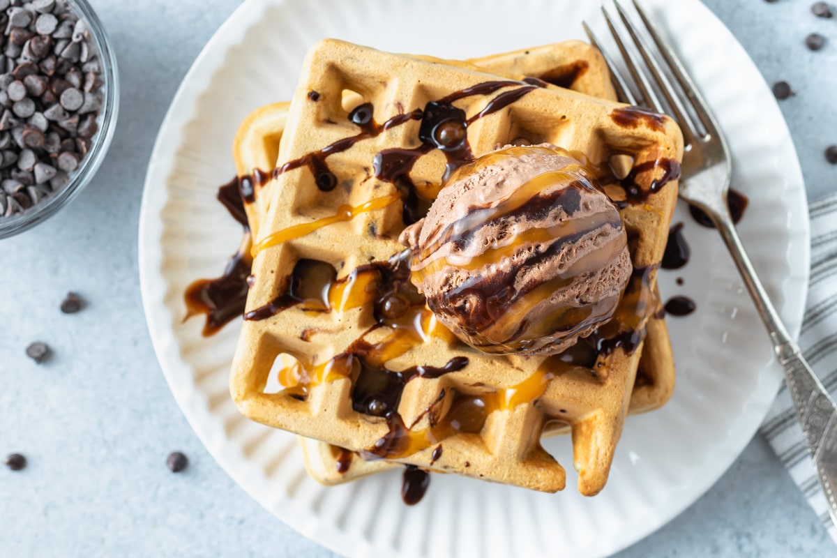 Detail Waffles And Ice Cream Nomer 6