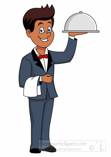 Detail Waiter Clipart Nomer 2