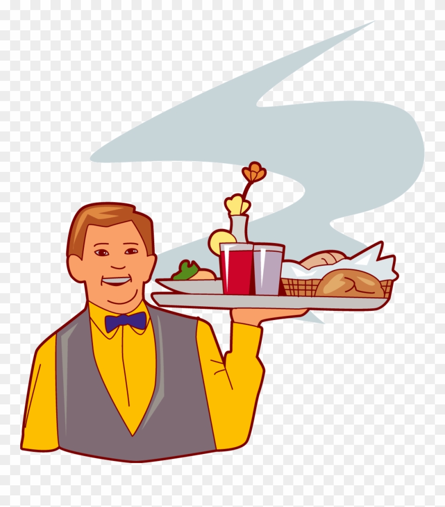 Detail Waiter Clipart Nomer 16