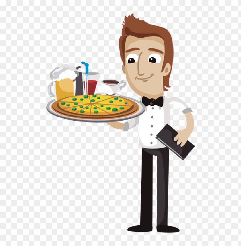 Detail Waiter Clipart Nomer 3