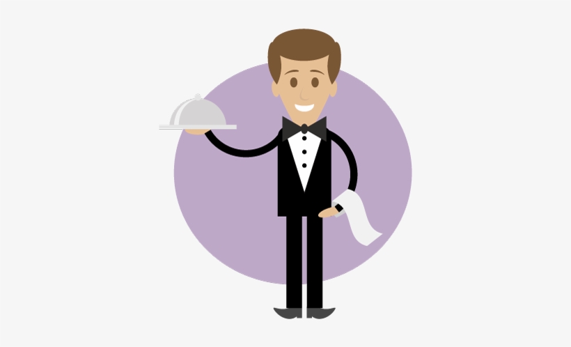 Detail Waiter Clipart Nomer 18