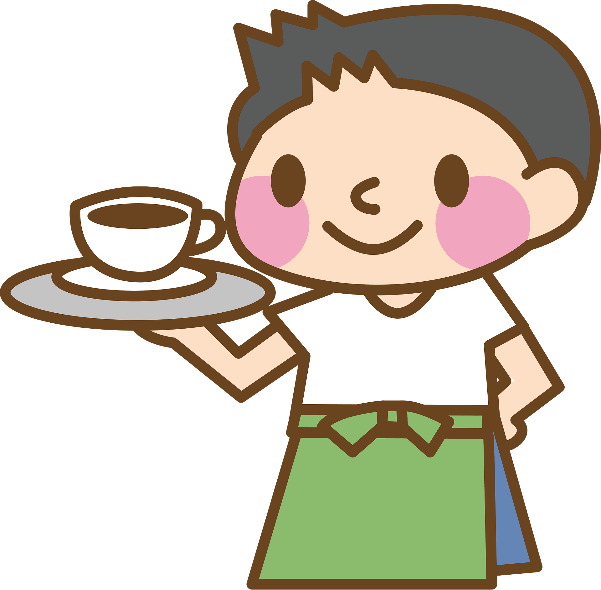 Detail Waiter Clipart Nomer 39