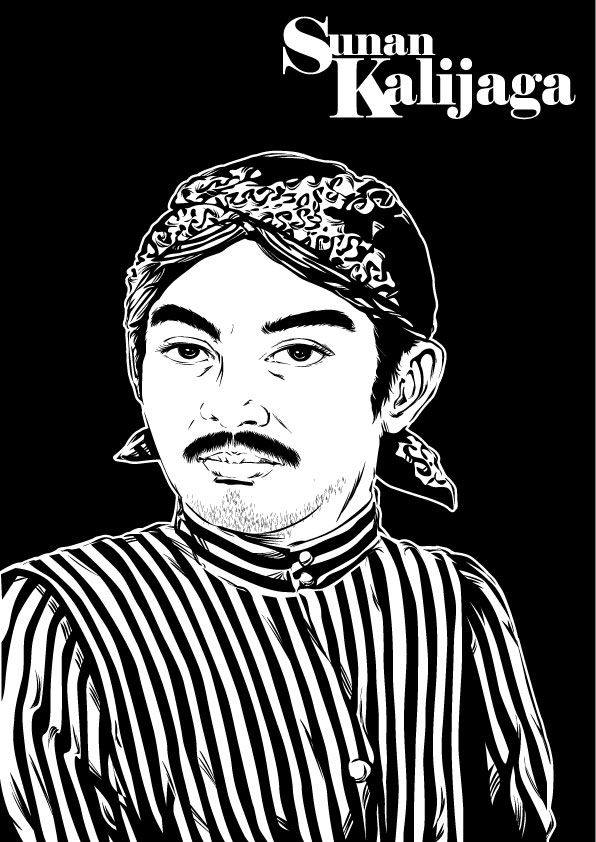 Detail Wali Songo Vector Nomer 3