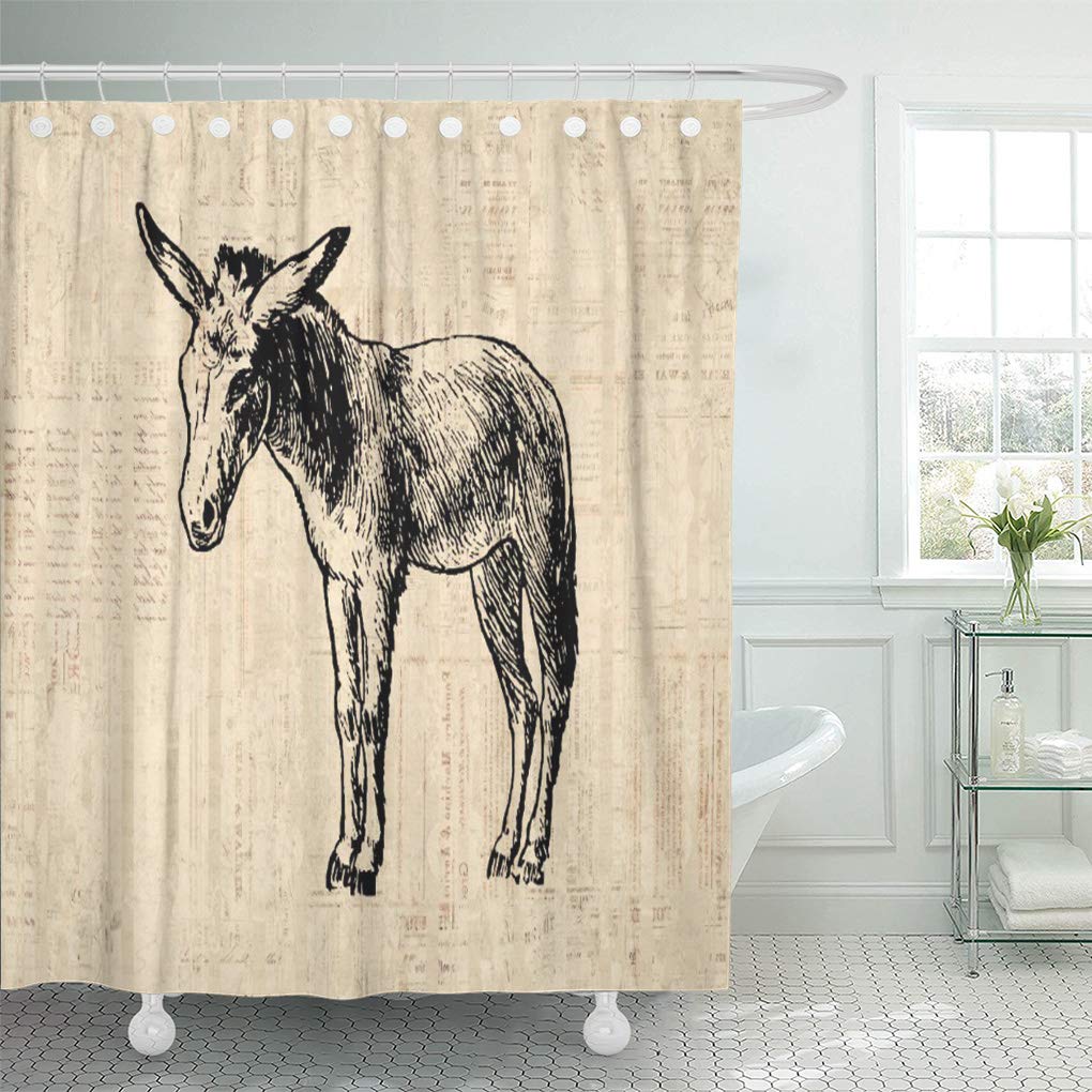 Detail Donkey Shower Curtain Nomer 30