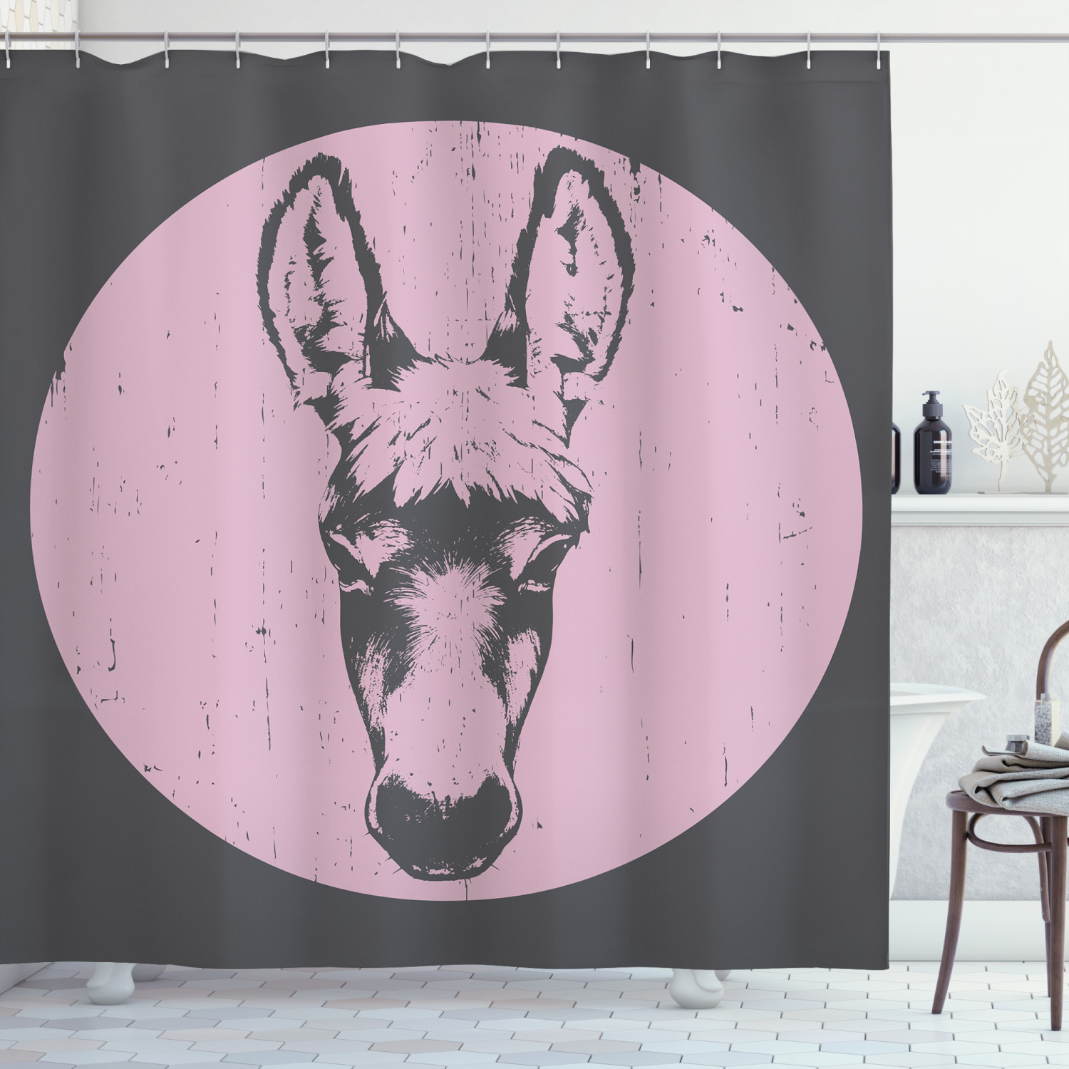 Detail Donkey Shower Curtain Nomer 45