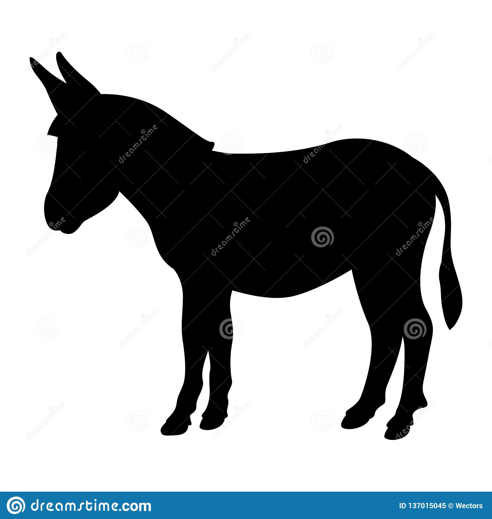 Detail Donkey Silhouette Vector Nomer 41