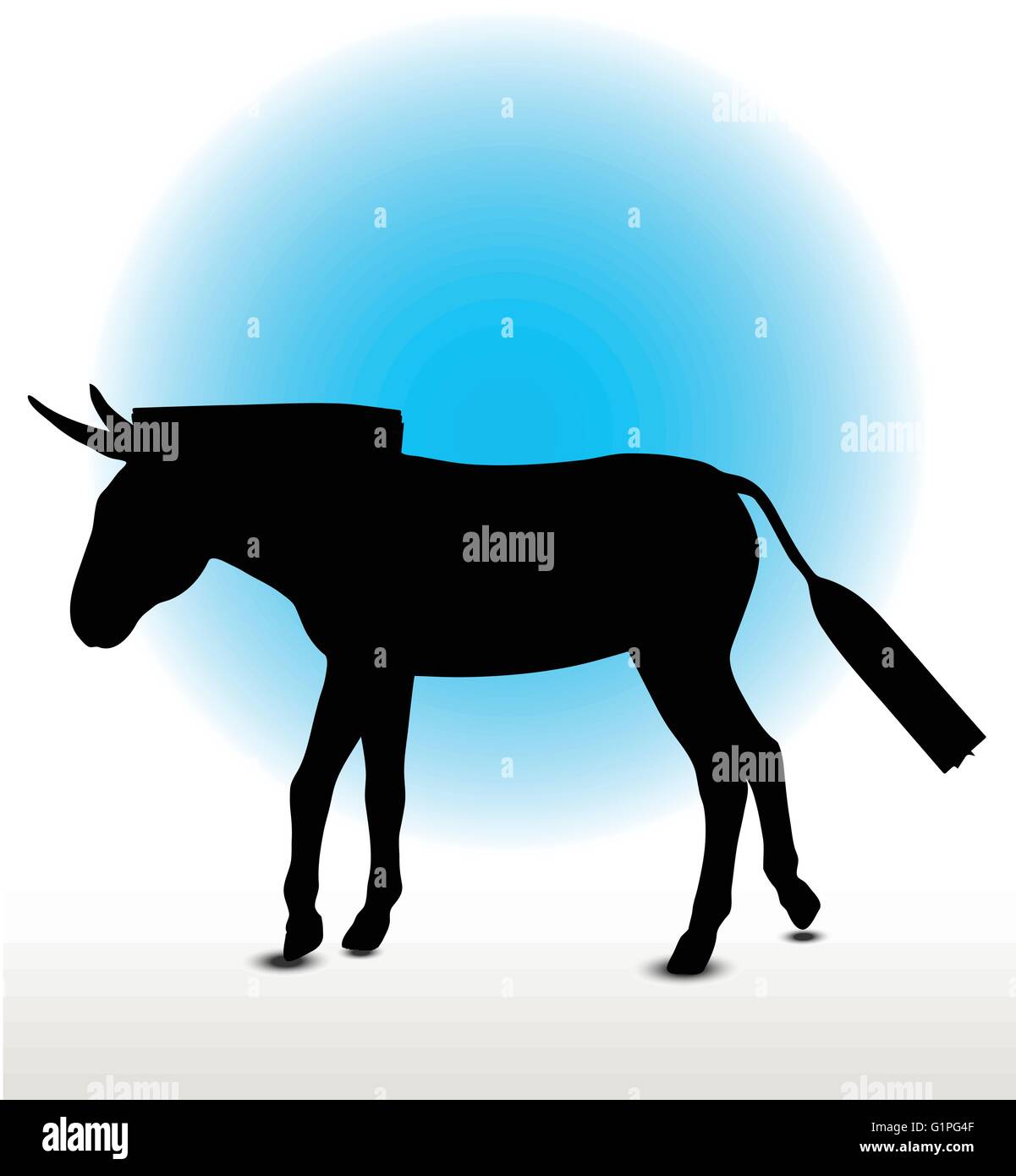 Detail Donkey Silhouette Vector Nomer 49