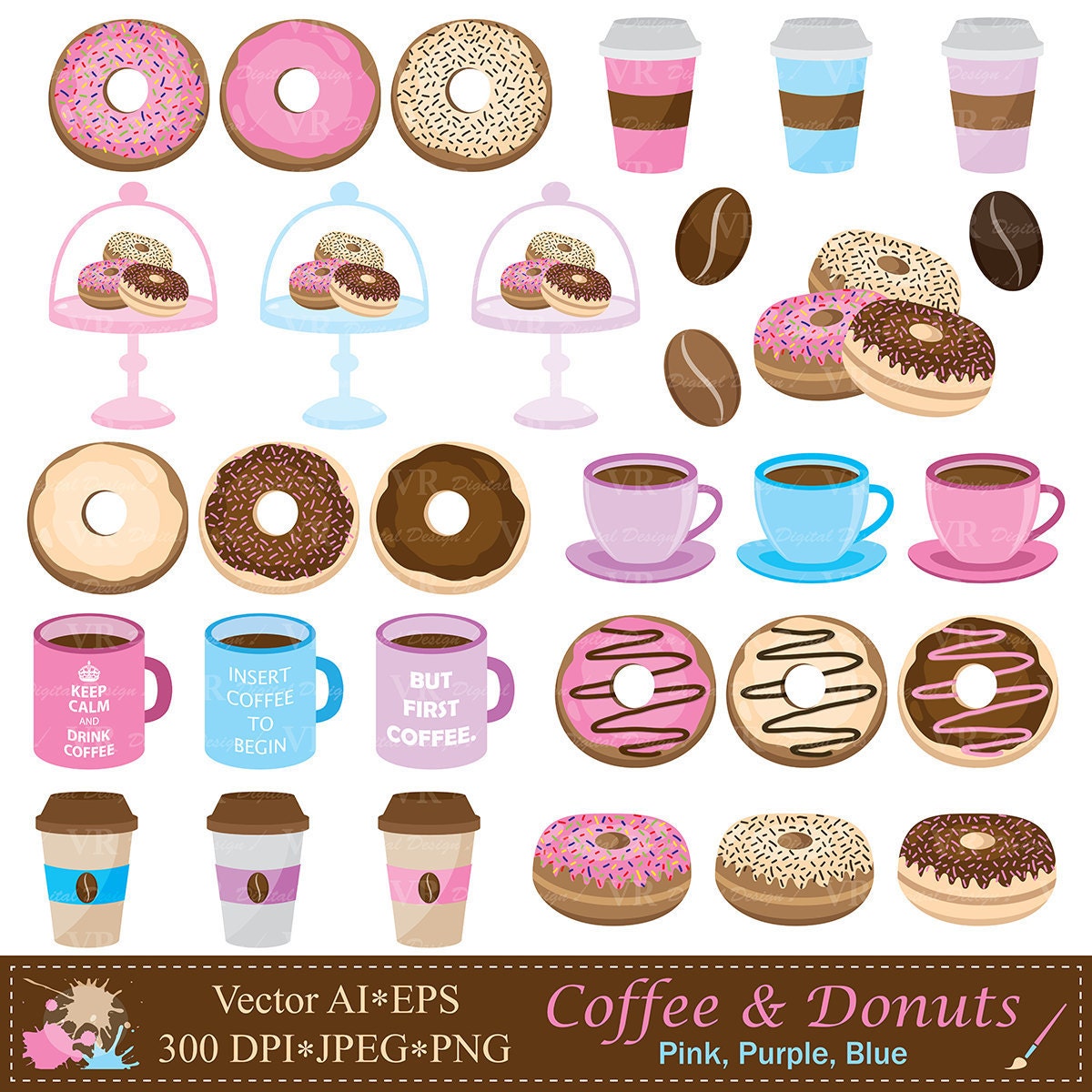 Detail Donut And Coffee Clipart Nomer 34