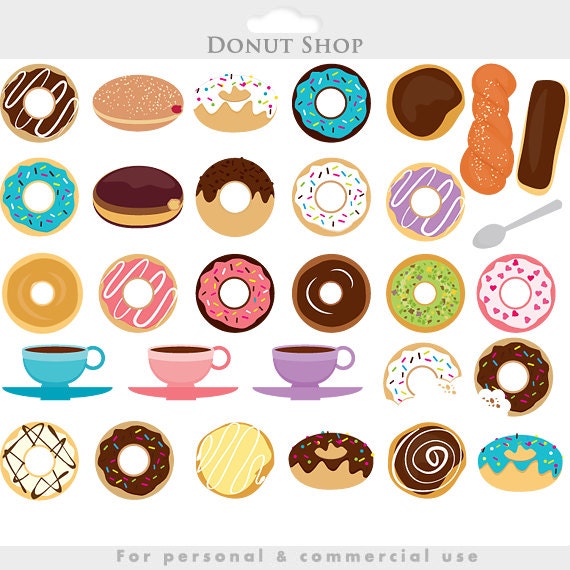 Detail Donut And Coffee Clipart Nomer 35