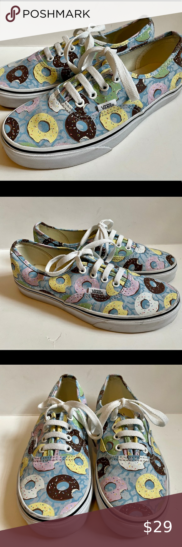 Detail Donut Print Vans Nomer 42