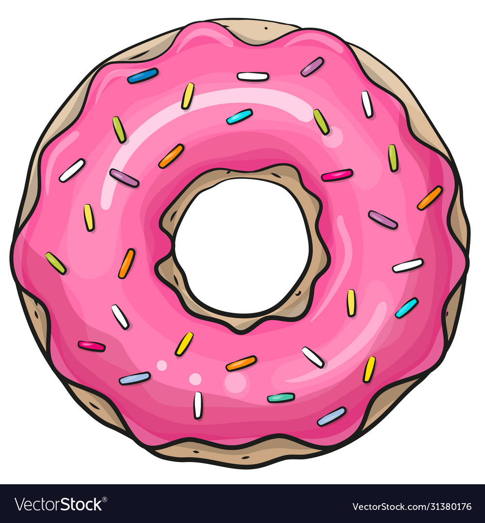 Detail Donut Vector Free Nomer 2