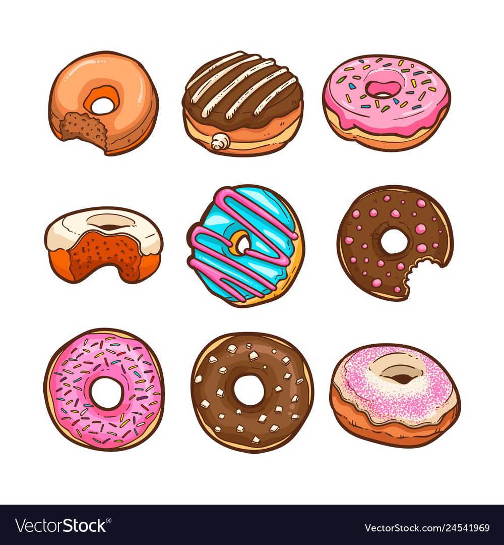 Detail Donut Vector Free Nomer 11