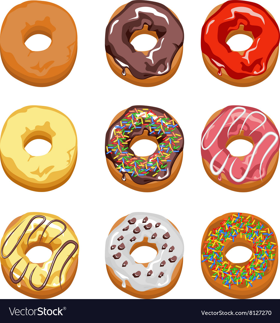 Detail Donut Vector Free Nomer 44