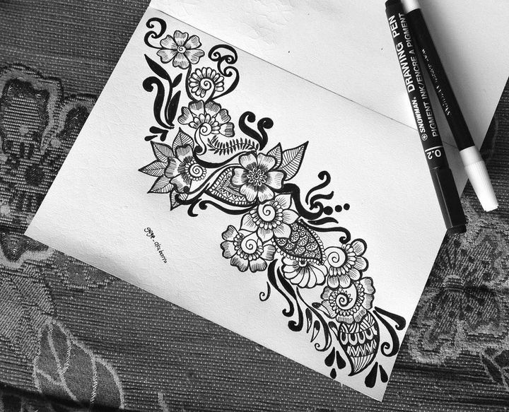 Detail Doodle Art Bunga Nomer 36