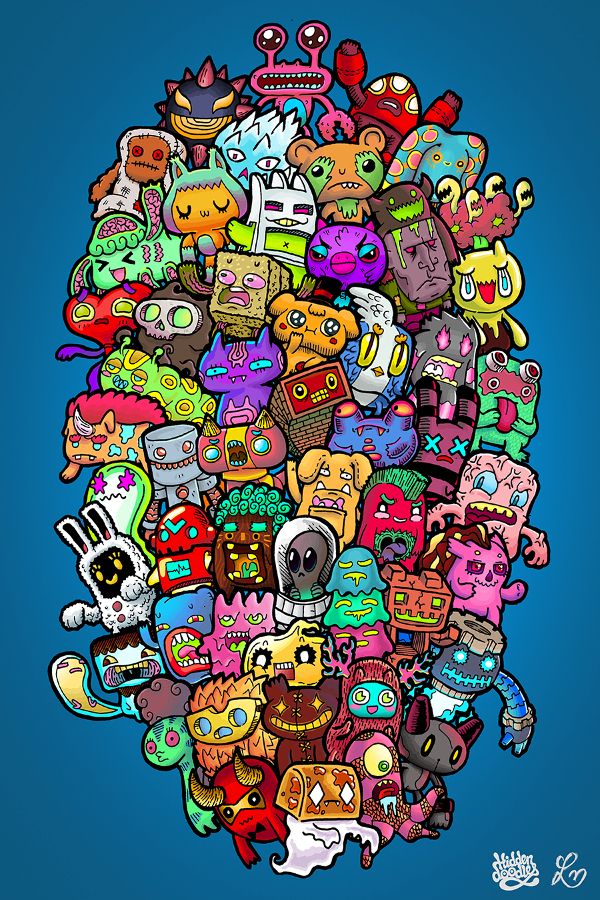 Doodle Art Colorful - KibrisPDR