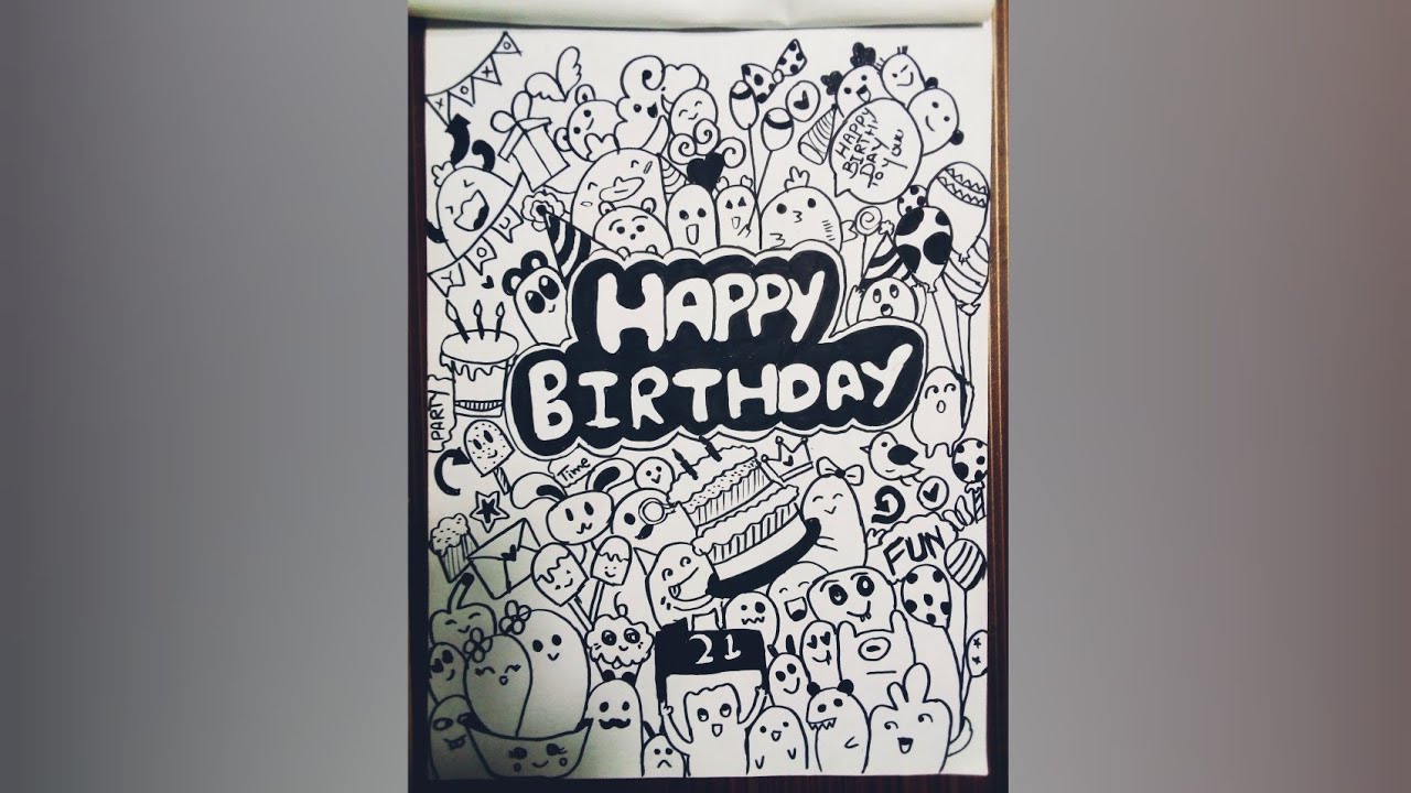 Detail Doodle Art Hbd Nomer 29