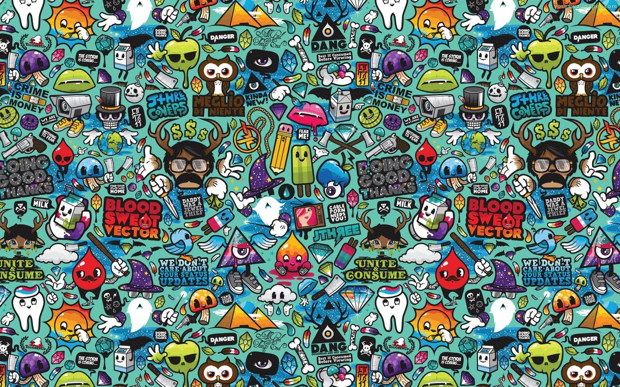 Detail Doodle Art Hd Wallpaper Nomer 34