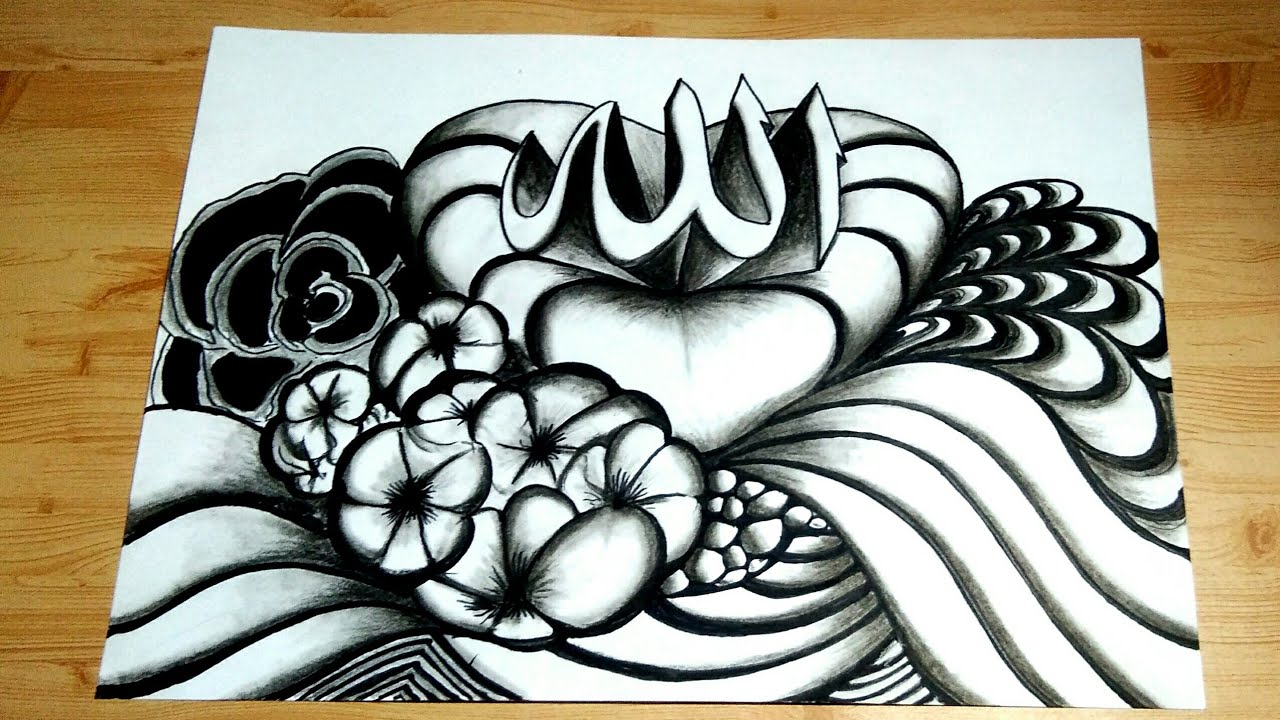 Detail Doodle Art Kaligrafi Nomer 20