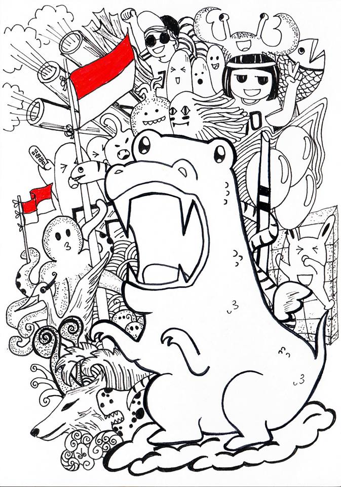 Detail Doodle Art Kemerdekaan Indonesia Nomer 10