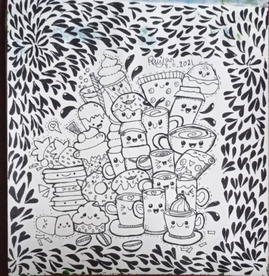 Detail Doodle Art Makanan Nomer 41