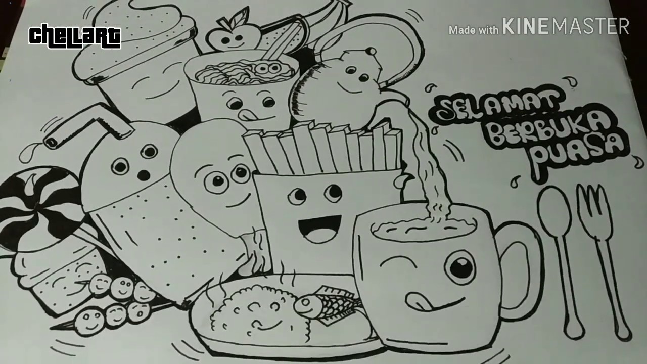Detail Doodle Art Makanan Nomer 6