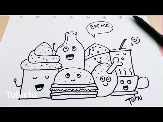 Detail Doodle Art Makanan Nomer 52