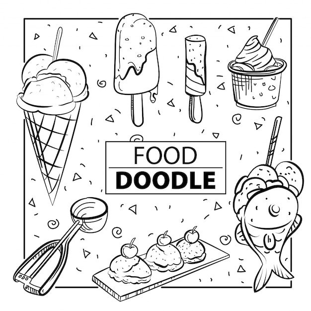 Detail Doodle Art Makanan Nomer 54