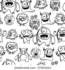 Detail Doodle Art Monster Simple Nomer 18