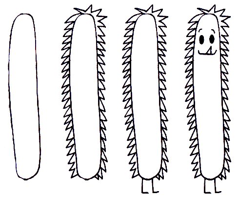 Detail Doodle Art Monster Simple Nomer 39
