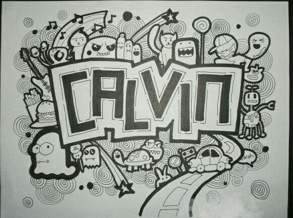 Detail Doodle Art Nama Nomer 2