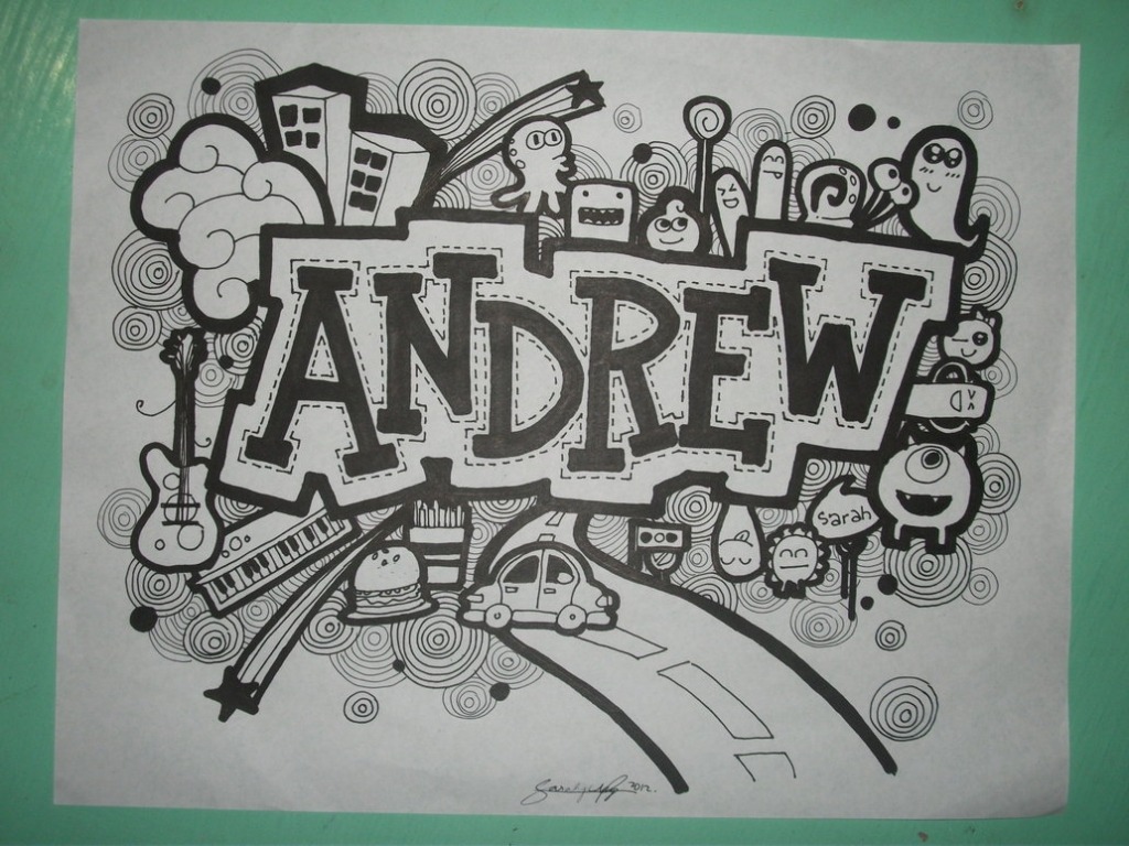 Detail Doodle Art Nama Nomer 14